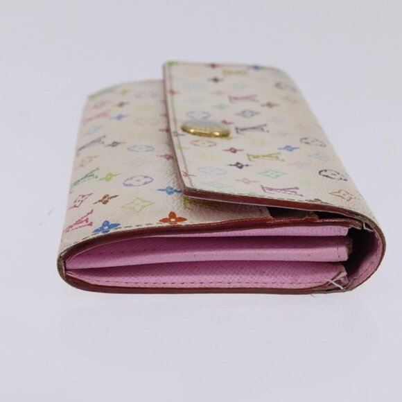 LOUIS VUITTON Multicolor Portefeuille Sarah Wallet White - Picture 5 of 16